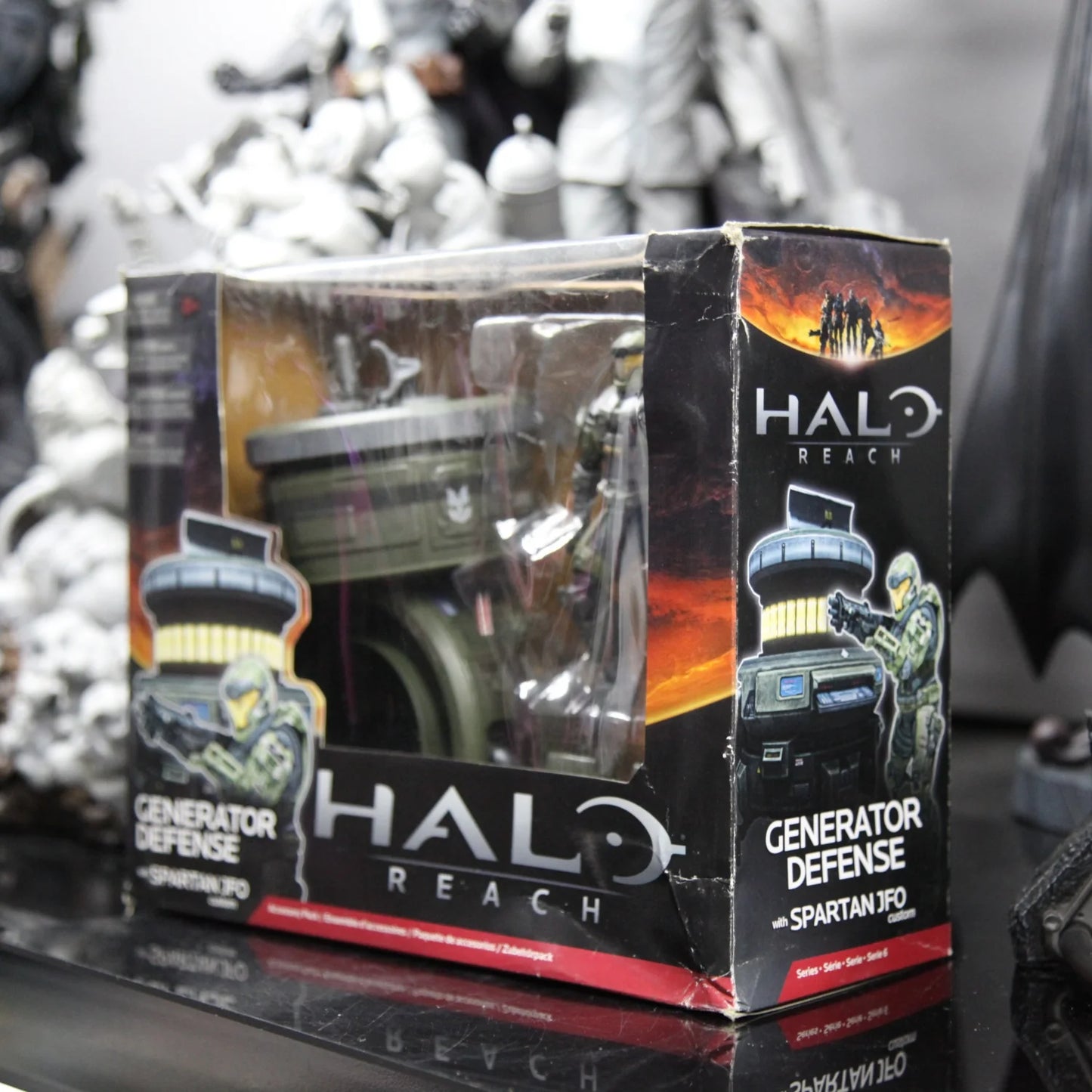 McFarlane Halo: Reach Spartan Soldier JFO & Defense Generator Set - Brand New Collectible Action Figure Bundle