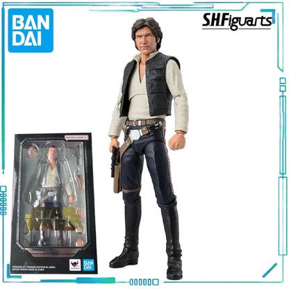 BANDAI Genuine S. H. Figuarts Series Movable Toys Star Wars Series Ben Kenobi，chewie，Han Solo， Anakin Skywalker Movable Model