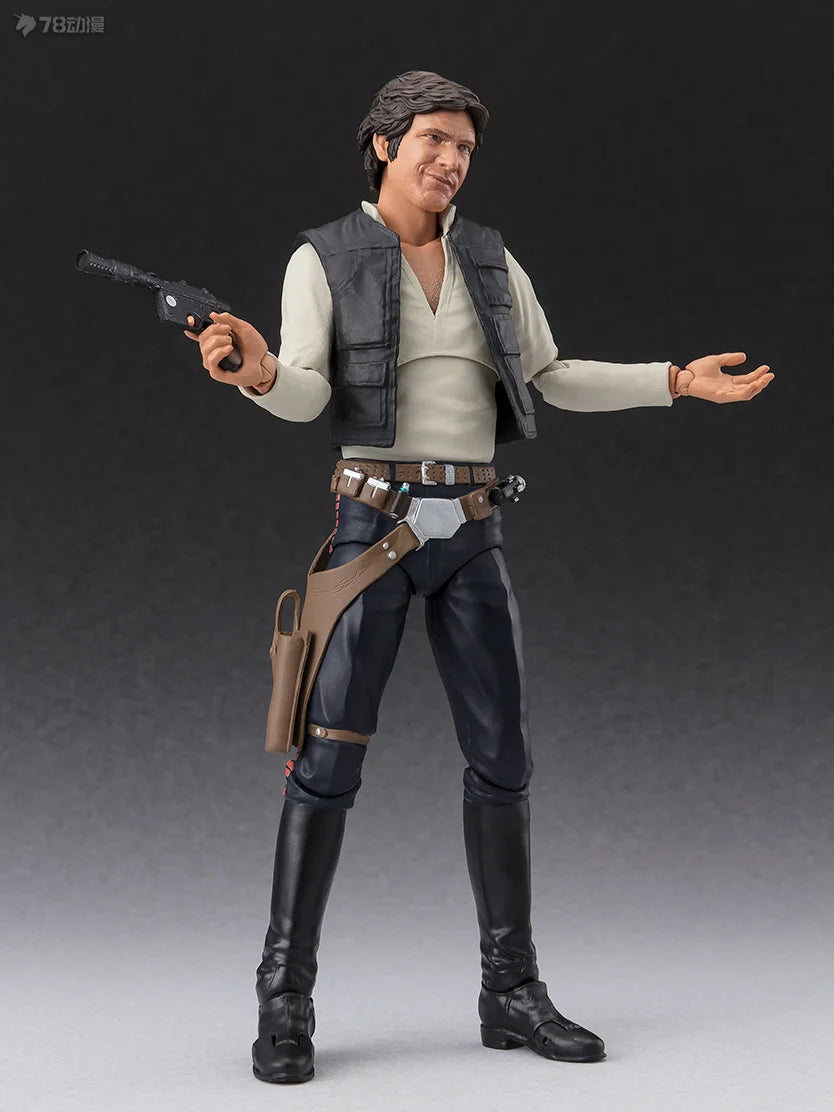 BANDAI Genuine S. H. Figuarts Series Movable Toys Star Wars Series Ben Kenobi，chewie，Han Solo， Anakin Skywalker Movable Model