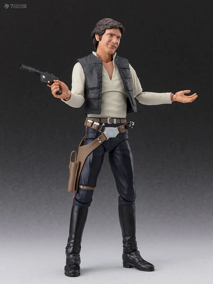 BANDAI Genuine S. H. Figuarts Series Movable Toys Star Wars Series Ben Kenobi，chewie，Han Solo， Anakin Skywalker Movable Model