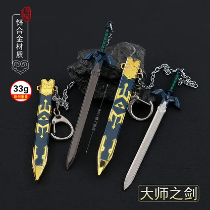 The Legend of Zelda Game Merchandise Master Sword12CMFull Metal Craft Ornament with Sheath