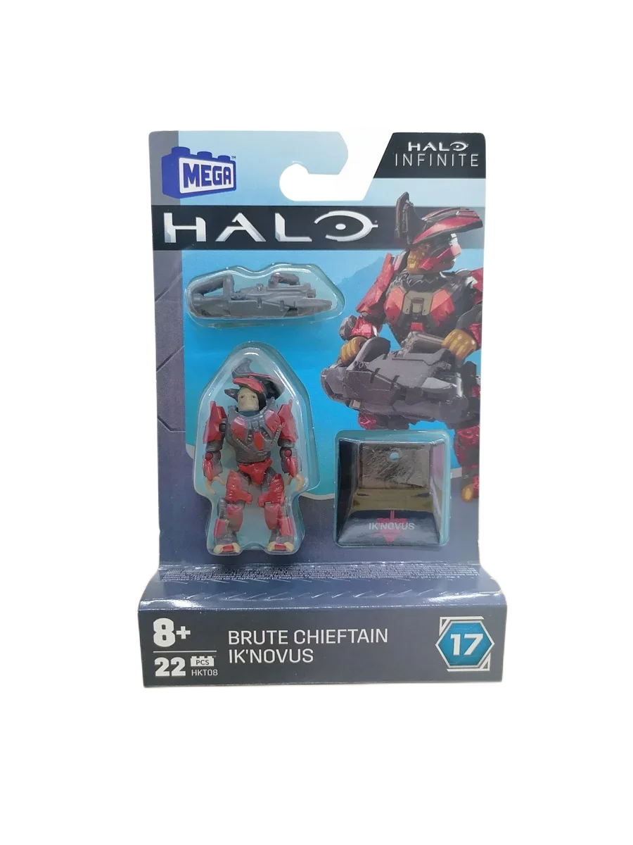 Mega Construx HALOINFINITE Heroes Halos 17 Spartan Yoroi Kovan Agryna Brute Chieftain Ik'novus Figure Collection Toys