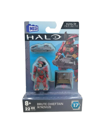 Mega Construx HALOINFINITE Heroes Halos 17 Spartan Yoroi Kovan Agryna Brute Chieftain Ik'novus Figure Collection Toys