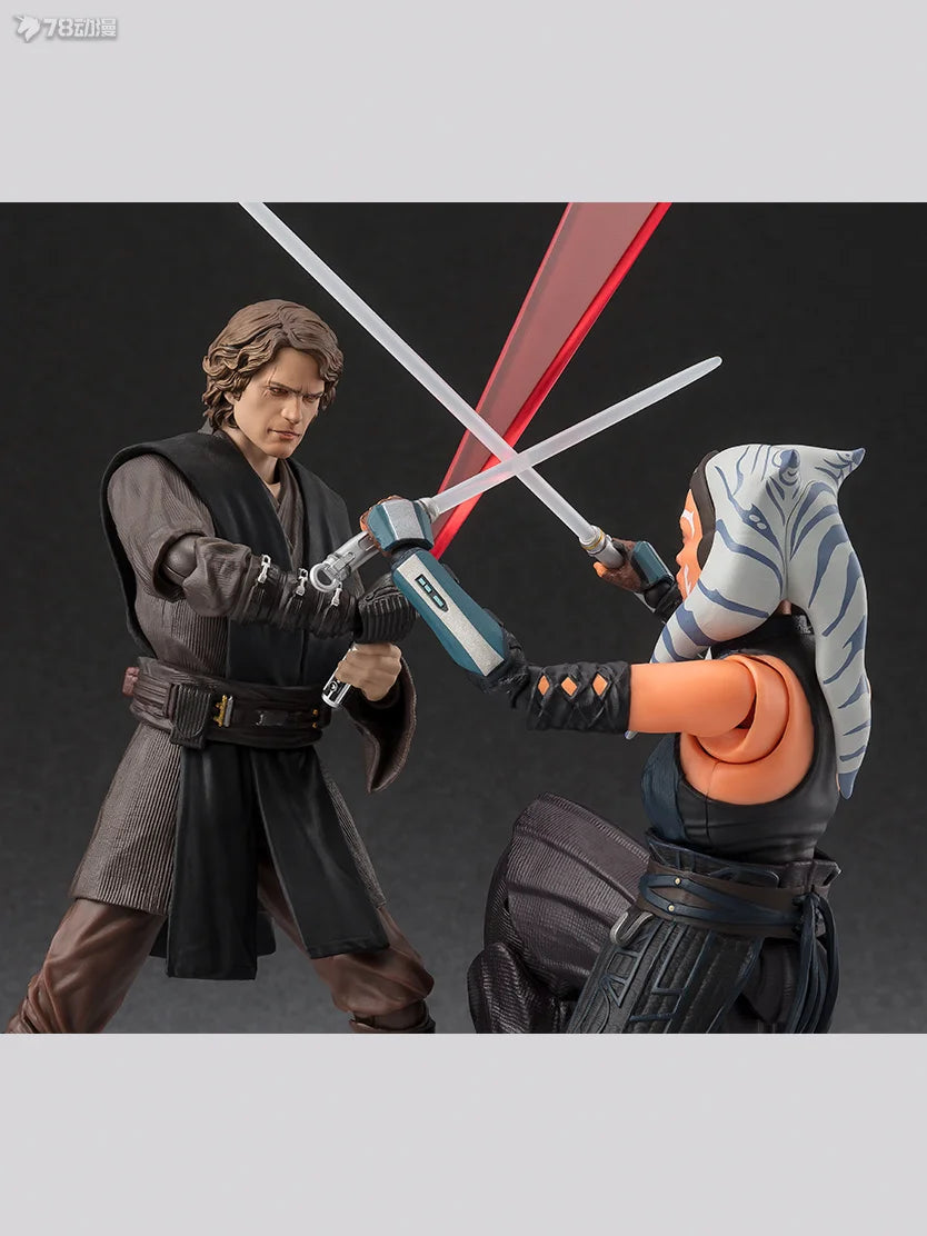 BANDAI Genuine S. H. Figuarts Series Movable Toys Star Wars Series Ben Kenobi，chewie，Han Solo， Anakin Skywalker Movable Model