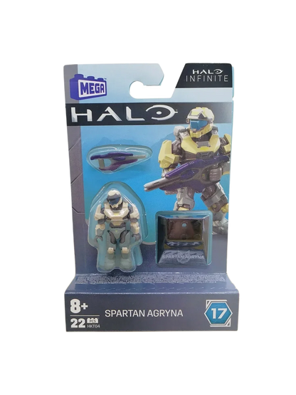 Mega Construx HALOINFINITE Heroes Halos 17 Spartan Yoroi Kovan Agryna Brute Chieftain Ik'novus Figure Collection Toys