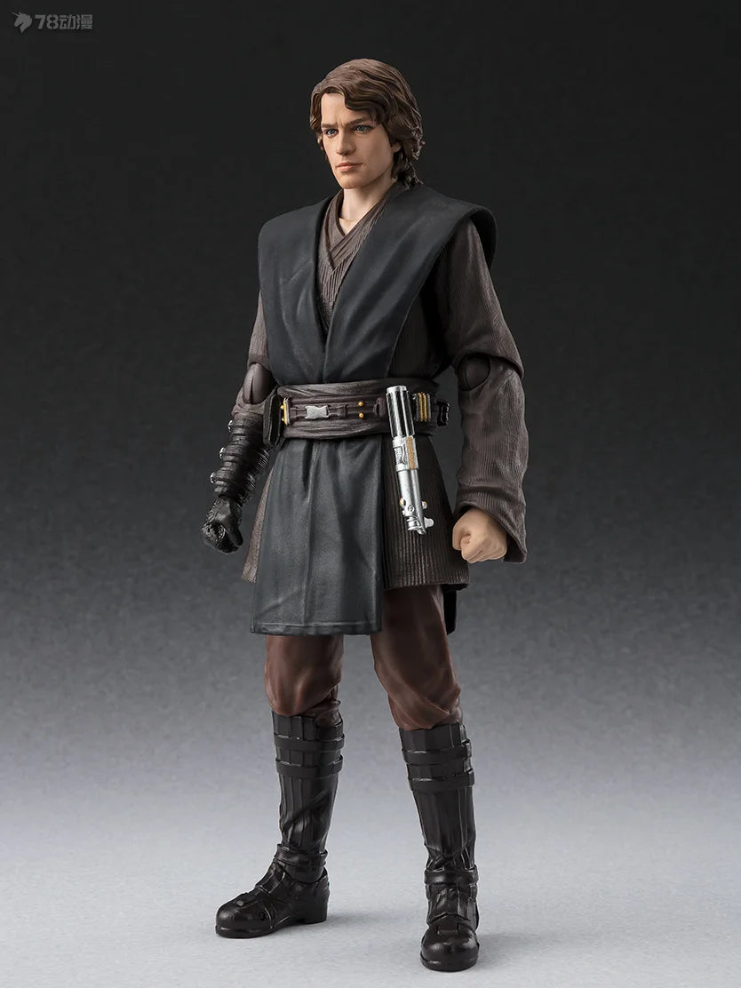 BANDAI Genuine S. H. Figuarts Series Movable Toys Star Wars Series Ben Kenobi，chewie，Han Solo， Anakin Skywalker Movable Model