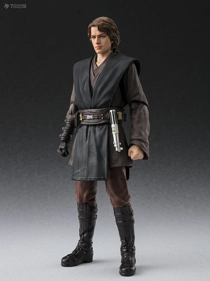 BANDAI Genuine S. H. Figuarts Series Movable Toys Star Wars Series Ben Kenobi，chewie，Han Solo， Anakin Skywalker Movable Model