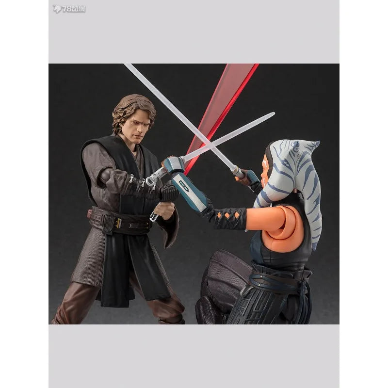 BANDAI Genuine S. H. Figuarts Series Movable Toys Star Wars Series Ben Kenobi，chewie，Han Solo， Anakin Skywalker Movable Model