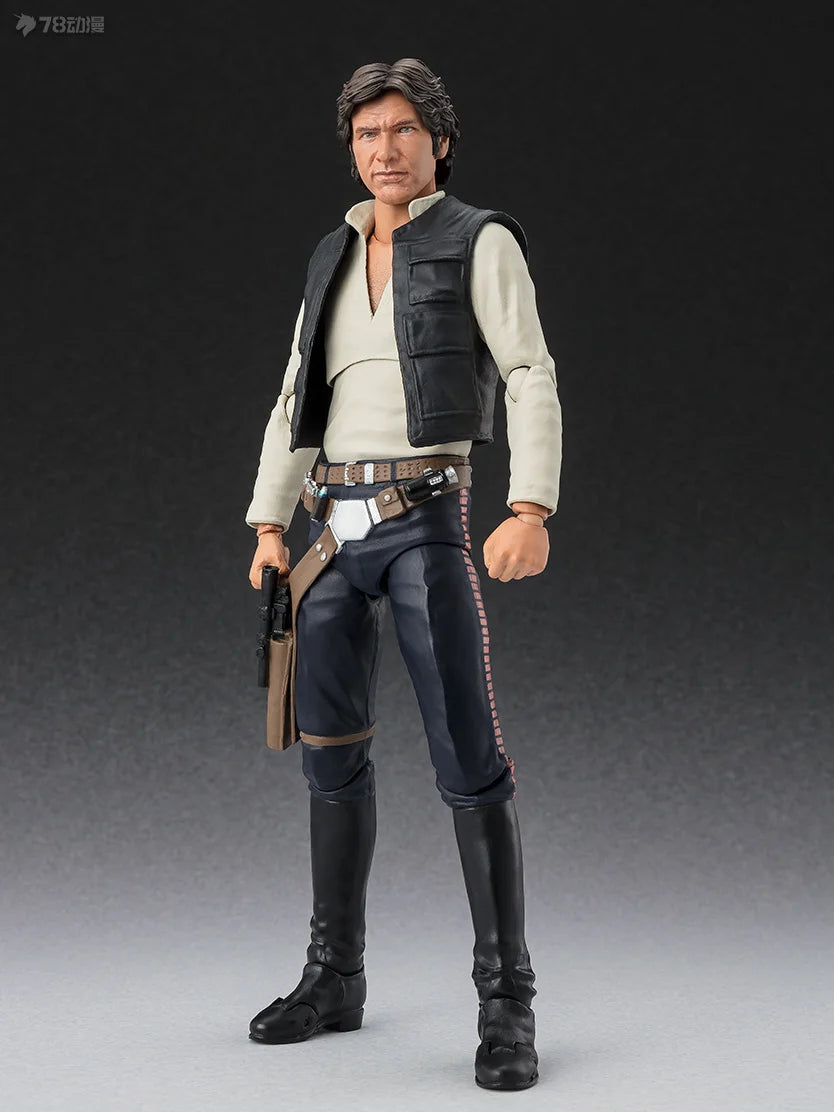 BANDAI Genuine S. H. Figuarts Series Movable Toys Star Wars Series Ben Kenobi，chewie，Han Solo， Anakin Skywalker Movable Model