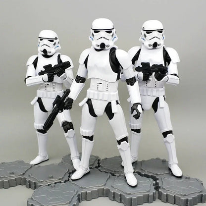 Star Wars Shock Action Figure white Trooper Stormtrooper 6 "Force Awakens Boba Darth Vader Cartoon Model Desktop Ornament Gift