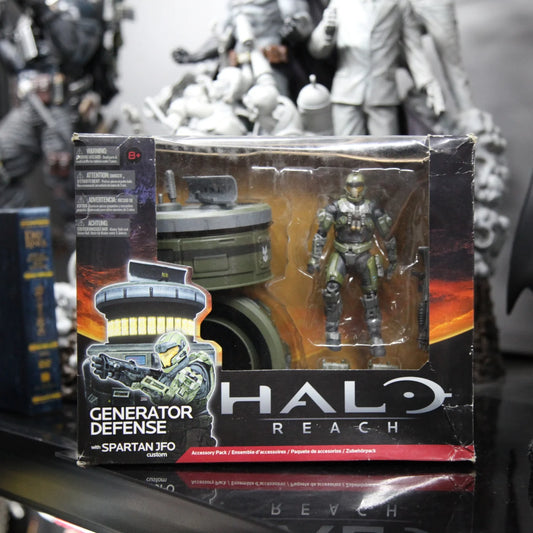 McFarlane Halo: Reach Spartan Soldier JFO & Defense Generator Set - Brand New Collectible Action Figure Bundle