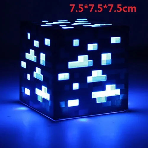 Steve Light Up Creeper LED Night Desktop Light Luminous Toys Game Design Toy Minecrafte Torch Hand Held&Wall Mount Home Kid Gift