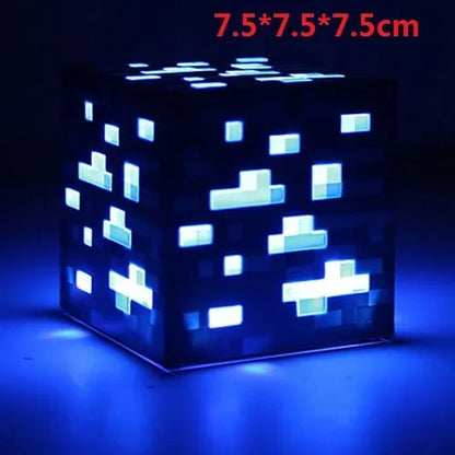 Steve Light Up Creeper LED Night Desktop Light Luminous Toys Game Design Toy Minecrafte Torch Hand Held&Wall Mount Home Kid Gift