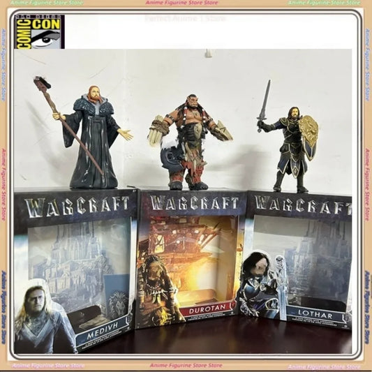 WOW Game World Of Warcraft Anime Figure Durotan Lothar Medivh Action Figures Model Collect Toy Joint Movable Decor Birthday Gift