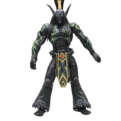 18cm World Of Warcraft Game Peripheral Illidan Stormrage Pvc Game Figure Collection Doll Desktop Ornament Gift To Friend