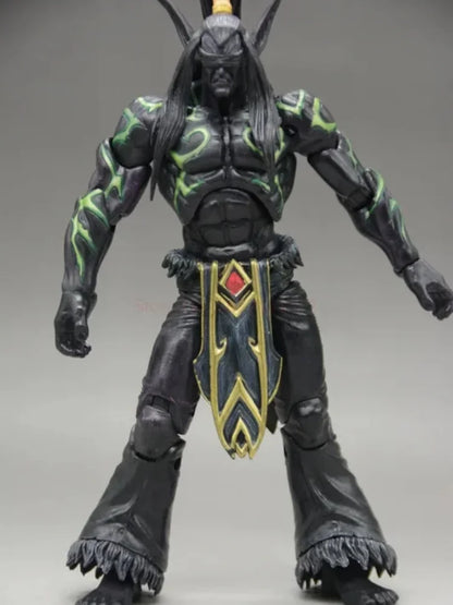 18cm World Of Warcraft Game Peripheral Illidan Stormrage Pvc Game Figure Collection Doll Desktop Ornament Gift To Friend