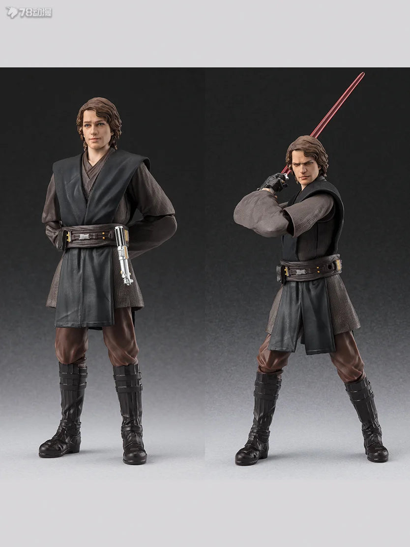 BANDAI Genuine S. H. Figuarts Series Movable Toys Star Wars Series Ben Kenobi，chewie，Han Solo， Anakin Skywalker Movable Model