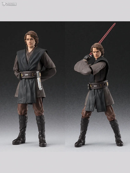 BANDAI Genuine S. H. Figuarts Series Movable Toys Star Wars Series Ben Kenobi，chewie，Han Solo， Anakin Skywalker Movable Model