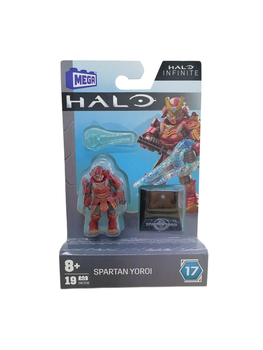 Mega Construx HALOINFINITE Heroes Halos 17 Spartan Yoroi Kovan Agryna Brute Chieftain Ik'novus Figure Collection Toys