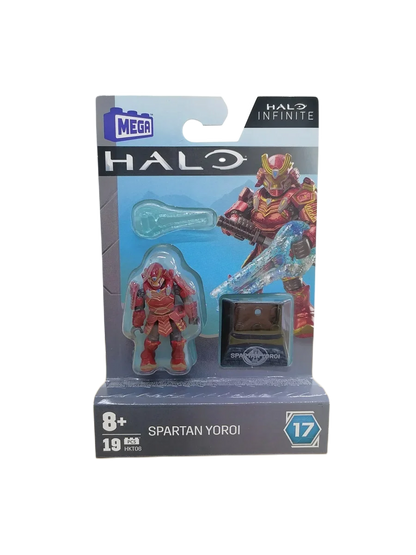 Mega Construx HALOINFINITE Heroes Halos 17 Spartan Yoroi Kovan Agryna Brute Chieftain Ik'novus Figure Collection Toys