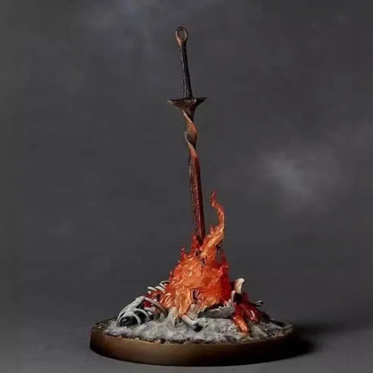 23cm Dark Souls Bonfire Lightsaber Action Figure Game Peripheral Collectible Toy Models Desktop Decorations Birthday Gift