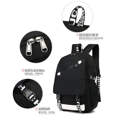Game Minecraft Waterproof Laptop Backpack Men USB Charging Travel Zombie Creeper Printing Bag Students Adult Birthday Gift Toy