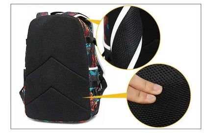 Star Wars Student Backpack Anime Cartoon Teen Personality Creative Casual Fashion Simple Computer USB Rechargeable Travel Bag