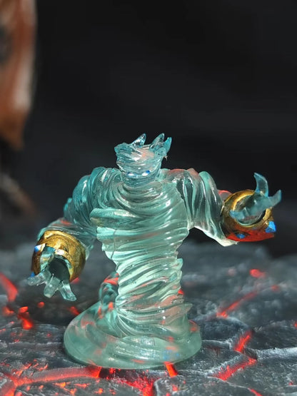 World of Warcraft Mini Figure - Painted Model Display Chess Piece Fire Water Earth Elementals Collectible Toy