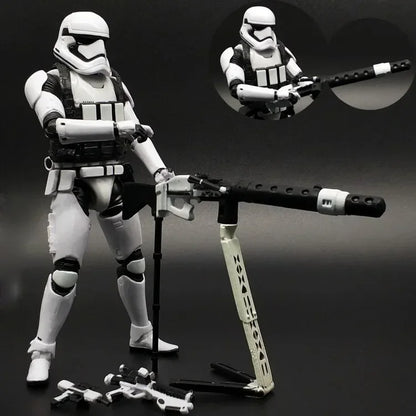 Star Wars Shock Action Figure white Trooper Stormtrooper 6 "Force Awakens Boba Darth Vader Cartoon Model Desktop Ornament Gift