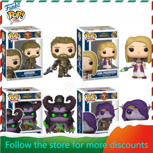 In Stock FUNKO POP Original Co-branded World of Warcraft Illidan Saratas Limited Mobile Phone Model Collection Holiday Gifts