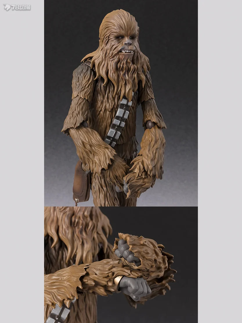 BANDAI Genuine S. H. Figuarts Series Movable Toys Star Wars Series Ben Kenobi，chewie，Han Solo， Anakin Skywalker Movable Model