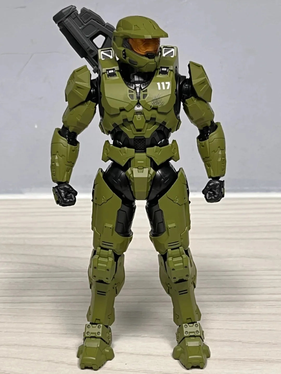 18CM RE:EDIT Reach 1/12 SCALE MASTER CHIEF MJOLNIR MARK V1 Articulated Action Figures Desktop ornament Decor Boy Trend Toys Gift