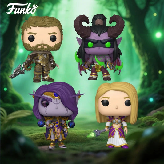 World of Warcraft Anduin Jaina Proudmoore Illidan Xal'atath Figure FUNKO POP Collectible Limited Edition Figurine Toy Gift
