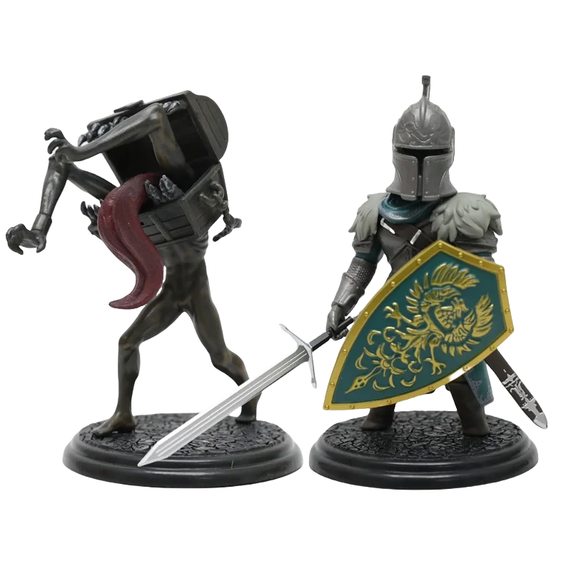 Dark Souls Game - Inspired Knight And Enemy Figurine Model Statue , Must - Have For Fans