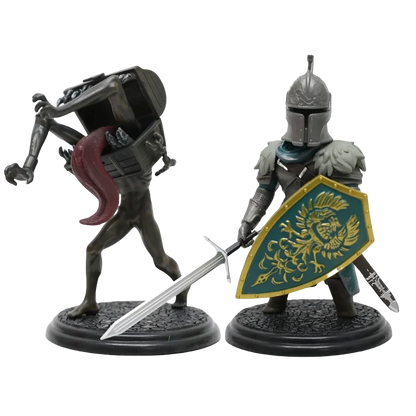 Dark Souls Game - Inspired Knight And Enemy Figurine Model Statue , Must - Have For Fans
