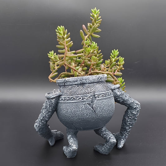 1pc Elden Ring Pot Boy Statue Ornament For Plant Pot, Home Collection, Gift For Kid